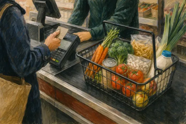 carte alimentaire et courses du quotidien