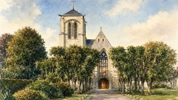 Vitraux restaurés dans une collégiale