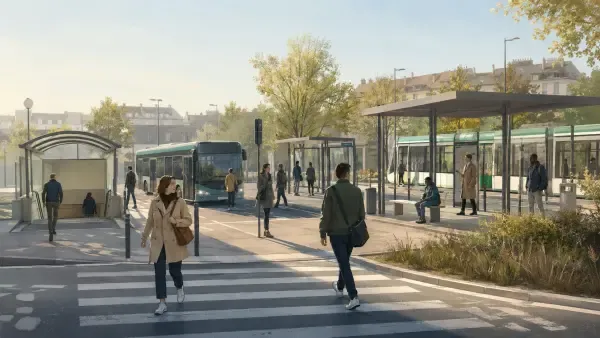 Illustration - Bus à Bagneux et correspondances