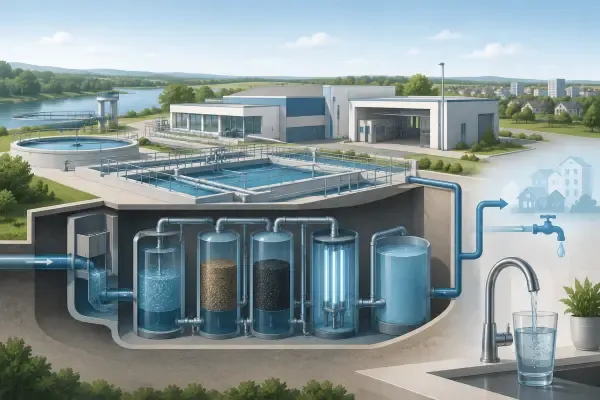 Usine d’eau potable à Buchelay