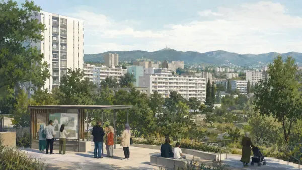 Illustration - Maison du projet à Frais Vallon