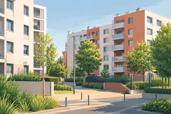 Illustration - Immeubles en rénovation thermique