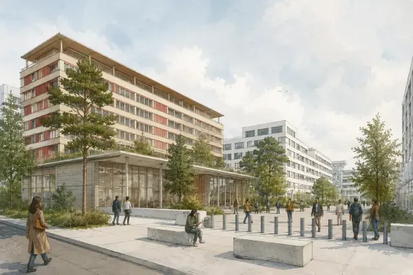 Bâtiment universitaire à Aubervilliers