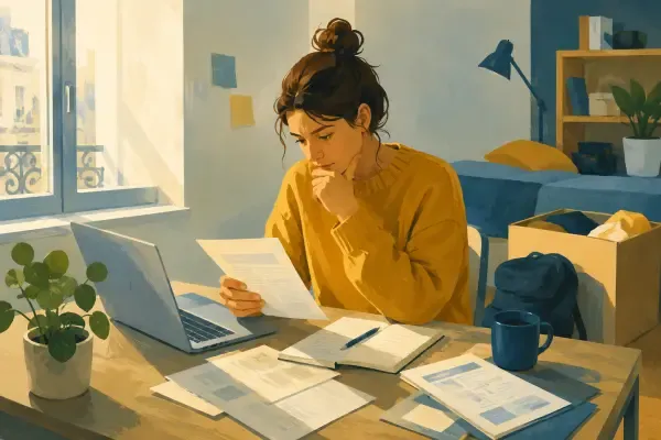 Étudiant cherchant un logement à Paris