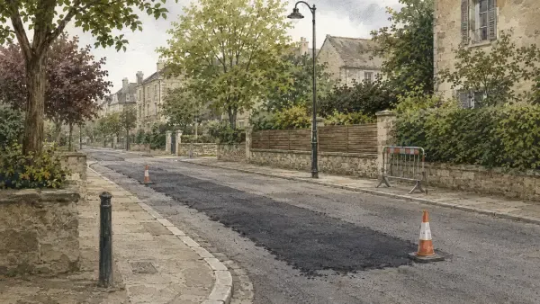 Travaux de voirie à Moissy-Cramayel