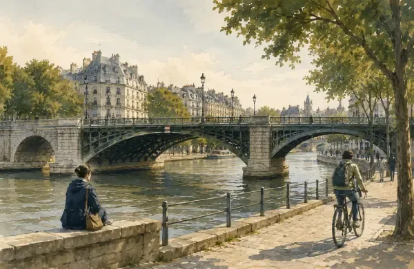 Pont sur la Seine à Paris