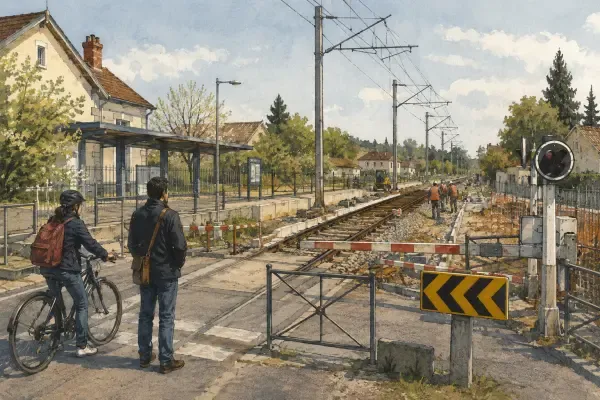 Voies ferrées au sud de Bordeaux