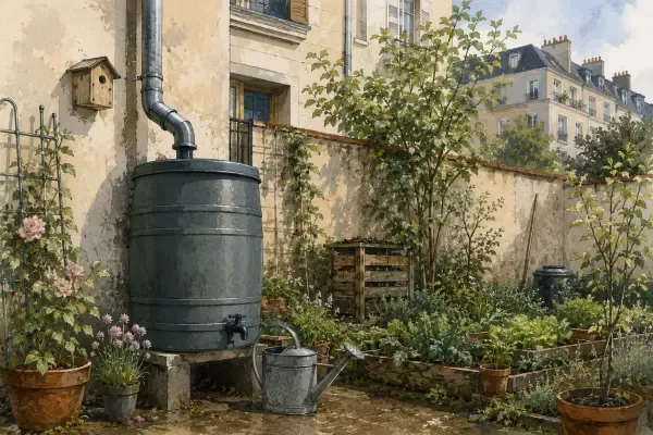 Cuve de récupération d’eau de pluie