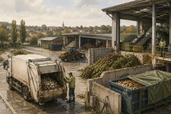 Illustration - déchets à Ecoval
