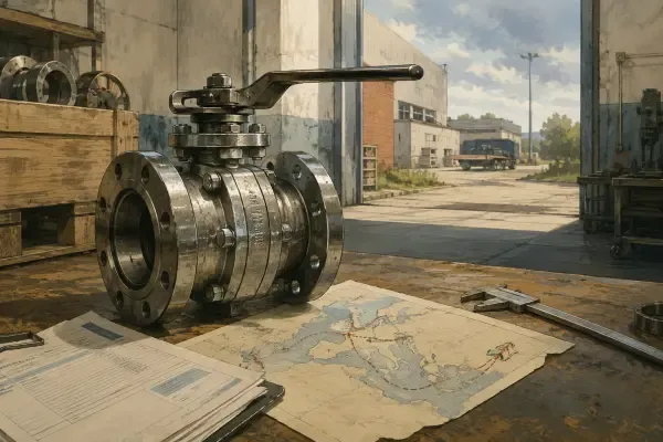Illustration de vannes industrielles