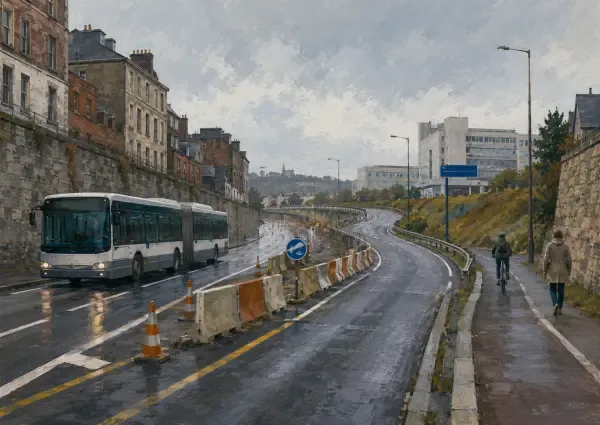 Travaux sur un axe rouennais