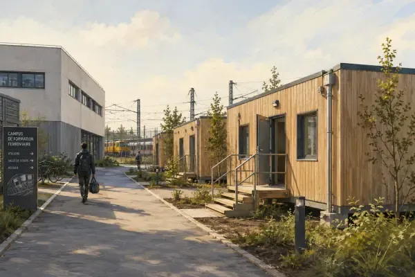 Campus SNCF et modules bois