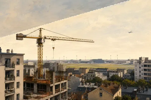 Illustration - Grue près du Bourget
