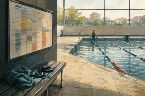 Illustration - Bassin de natation toulousain