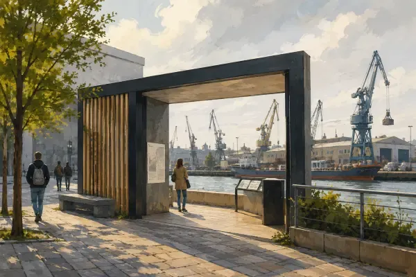 Illustration - Pavillon portuaire aux Bassins
