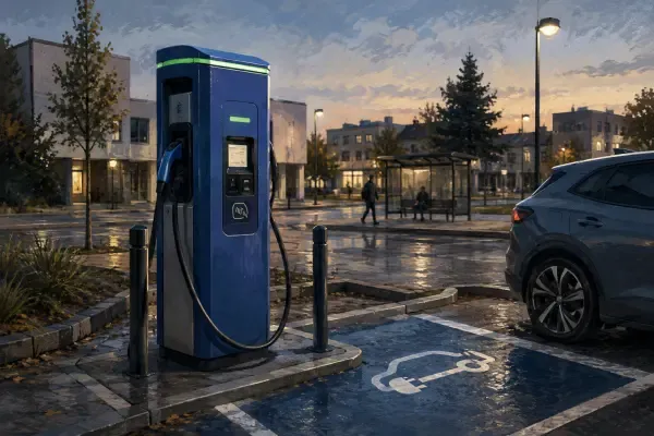 Illustration de borne de recharge