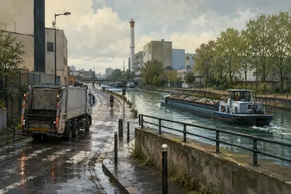 Illustration - Centre de déchets urbain