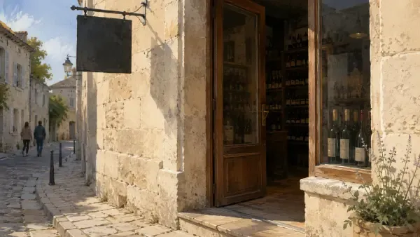 Boutique de vin à Saint-Émilion