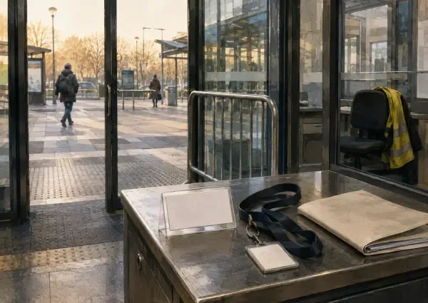 Agent de sécurité en gare