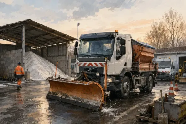 Saleuse départementale sur route du Nord