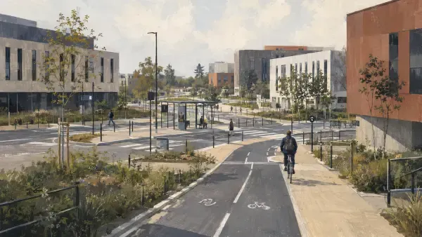 Illustration d’un campus urbain