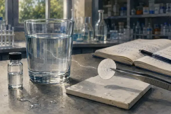 Polluant invisible dans un verre d’eau