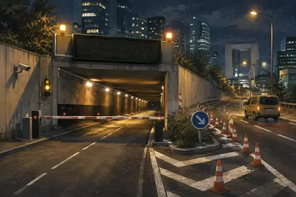 Illustration - tunnel routier à La Défense