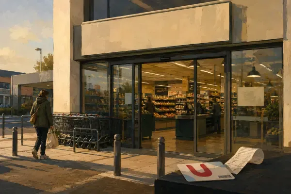 Illustration - Façade de supermarché U