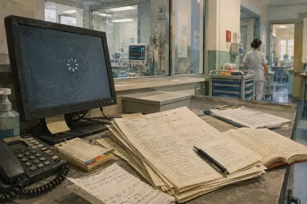 Hôpital aux écrans figés
