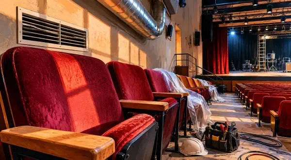 Fauteuils de théâtre rénovés