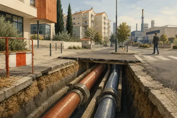 Réseau thermique urbain à Vitrolles
