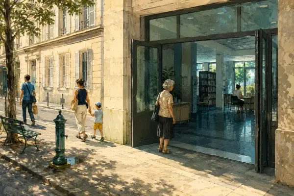 Parc parisien en canicule