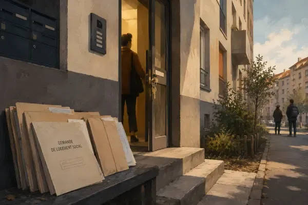 File d’attente pour un logement social