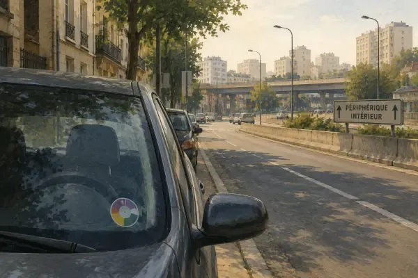 Vignette Crit’Air près de l’A86