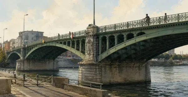 Pont fermé sur la Seine
