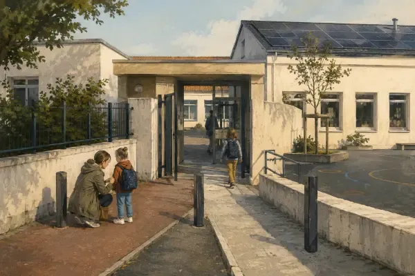 Illustration - école neuve à Incarville