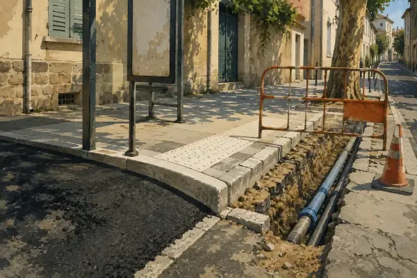 Illustration - Chantier de voirie métropolitain