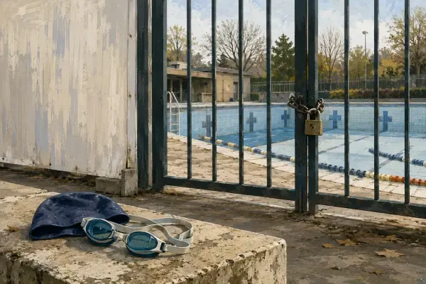 Piscine publique en chantier