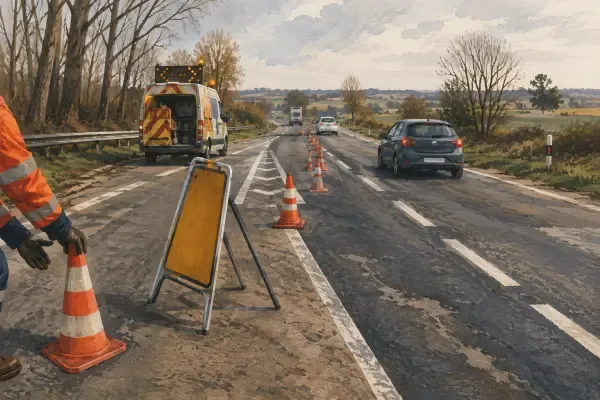 Intervention sécurisée sur route