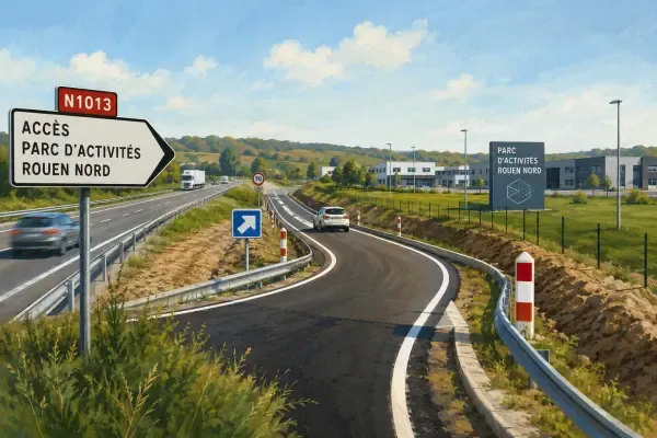 Illustration - Bretelle vers zone d’activités