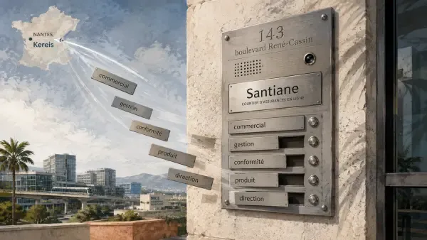 Illustration - bureaux Santiane à Nice