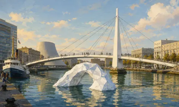 Icebergs et miroirs au Havre