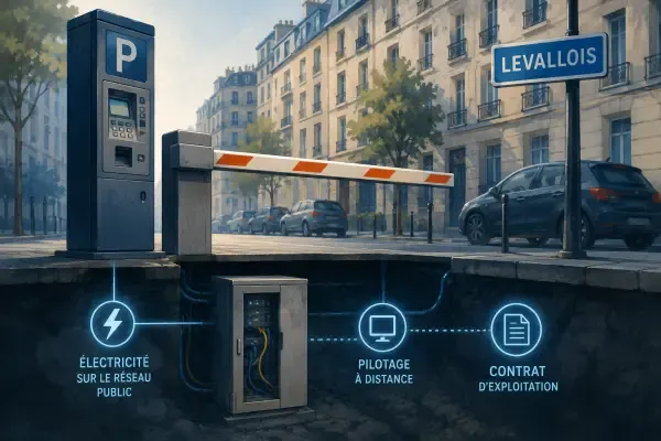 Barrière de parking à Levallois