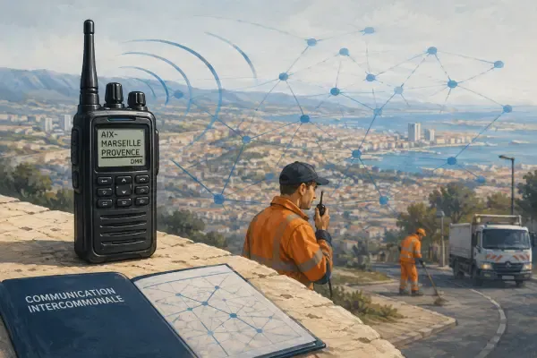 Illustration - radios de terrain métropolitaines