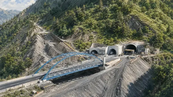 Illustration de route alpine