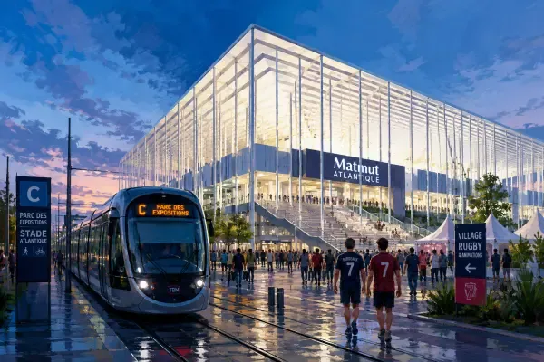 Tram vers le stade