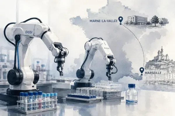 Bras robotisé en laboratoire