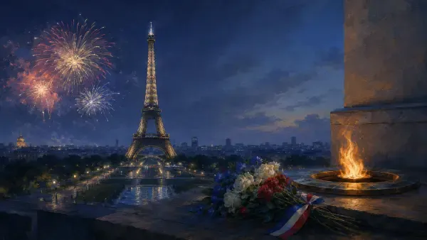 Feu d’artifice sur Paris