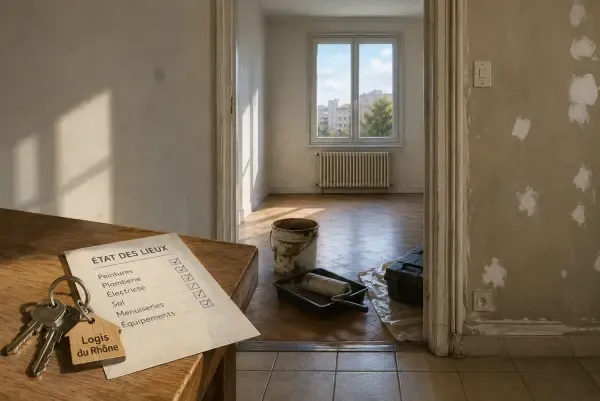 Appartement vide entre deux locataires