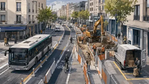 Illustration - Palissades et circulation urbaine
